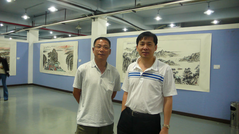2012年7月29日，我院与山东黄河书画院两院作品联展开展