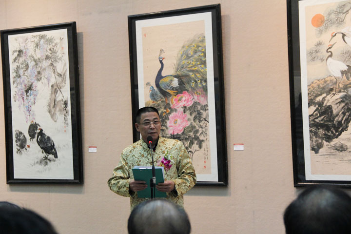 2014年3月21日，蔡春鹤国画作品展在